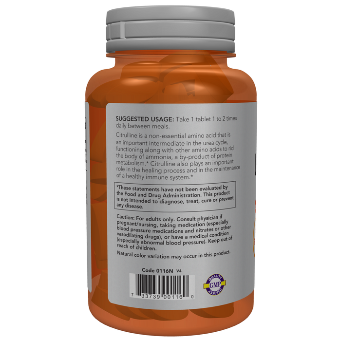 L-Citrulina, Extra Fuerte 1200 mg (120 tabs)