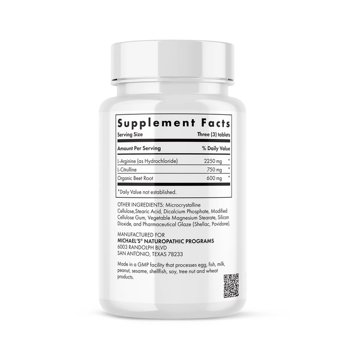 Arginina 2250 mg y Citrulina 750 mg (45 tabs), Michael´s Health