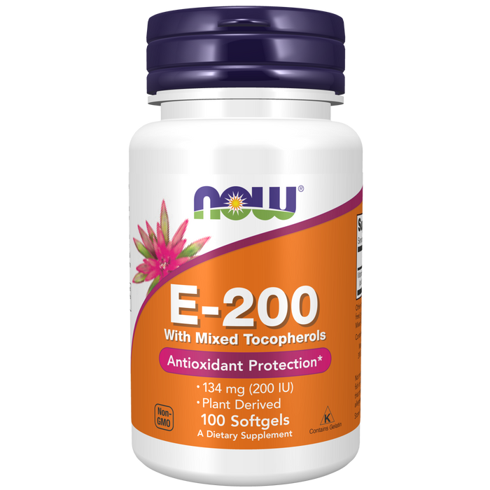 Vitamina E-200 134mg Con Tocoferoles (100 Softgels)