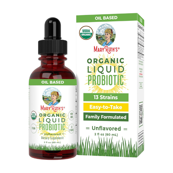 Probiótico Orgánico Líquido para la Salud Intestinal (60 ml / 2 fl oz) | Mary Ruth's