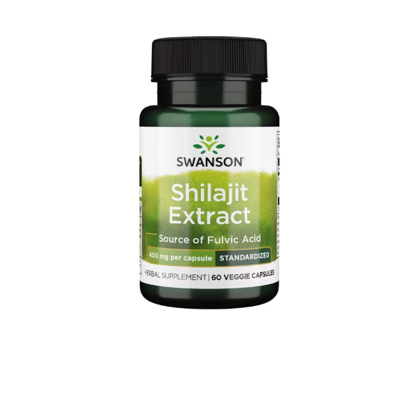 Extracto de Shilajit Standardized 400 mg (60 veg caps), Swanson