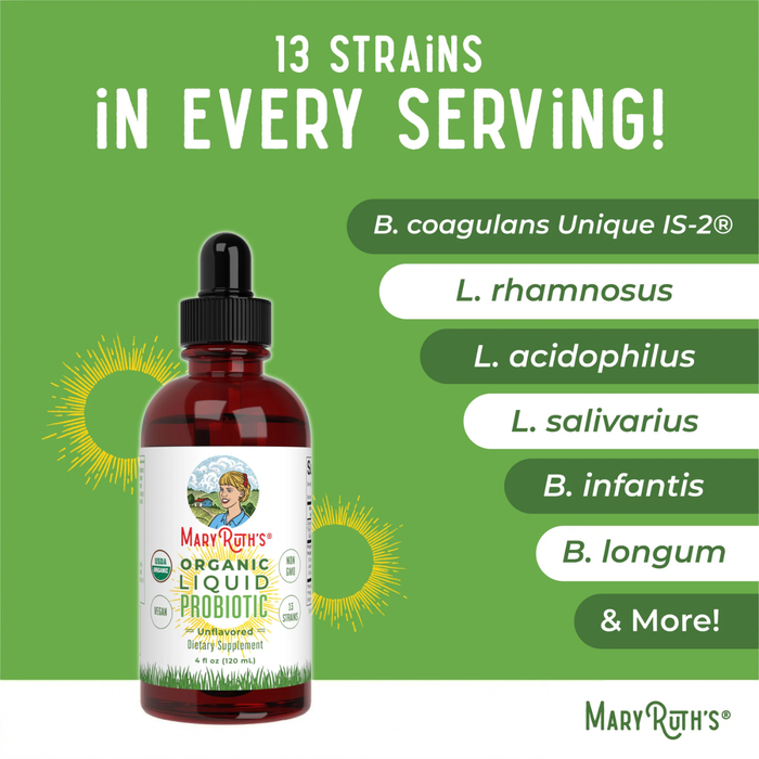 Probiotico Organico, Liquido 120 ml (4 fl oz), Mary Ruth's
