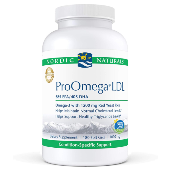 Pro-Omega® LDL EPA 585 mg DHA 405 mg (180 softgels), Nordic Naturals