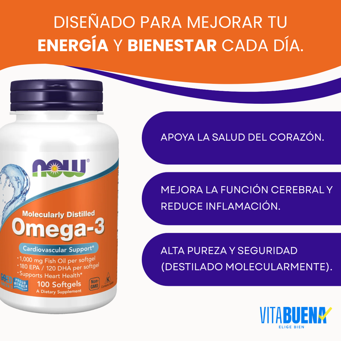 Now Omega-3 1000 mg (100 softgels)