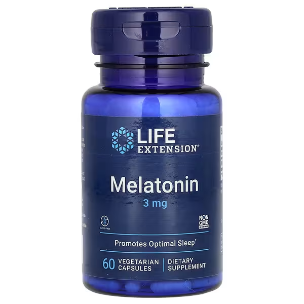 Melatonina 3mg (60 veg caps), Life Extension