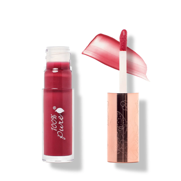 Lip Gloss con Pigmento Frutal® Pomegranate Wine (0.141 fl oz 4.17 ml), 100% Pure