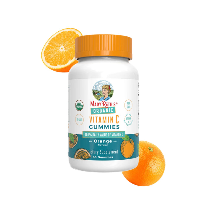 Vitamina C Organica Para Niños Sabor Naranja (60 gomitas), Mary Ruth´s