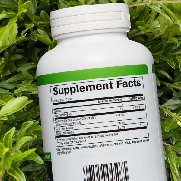 DGL, Apoyo Digestivo (90 tabs masticables), Natural Factors