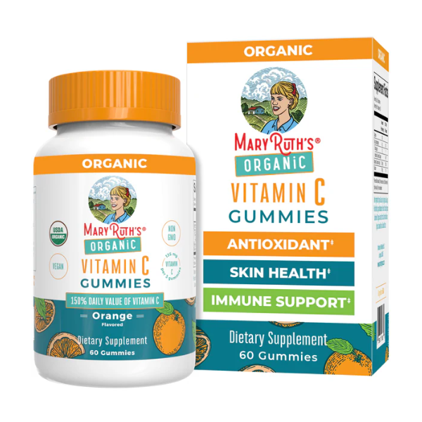 Vitamina C, Naranja (60 gomitas), Mary Ruth´s