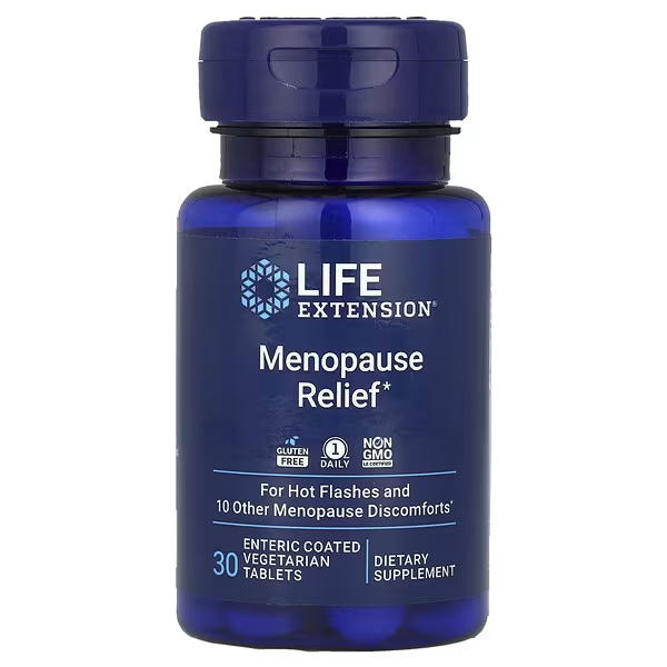 Alivio de la Menopausia (30 tab vegs), Life Extension