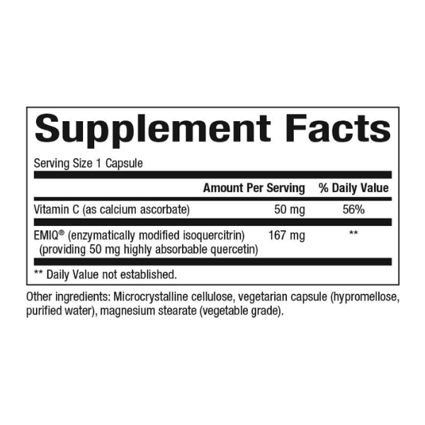 Quercetina Bioactiva EMIQ® (60 veg caps), Natural Factors