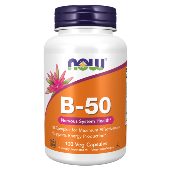 Complejo B 50 mg mcg (100 veg caps), Now