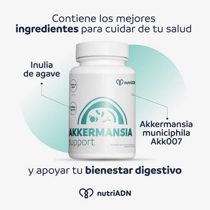 Akkermansia para la Salud de la Microbiota Intestinal (60 cápsulas) | NutriADN
