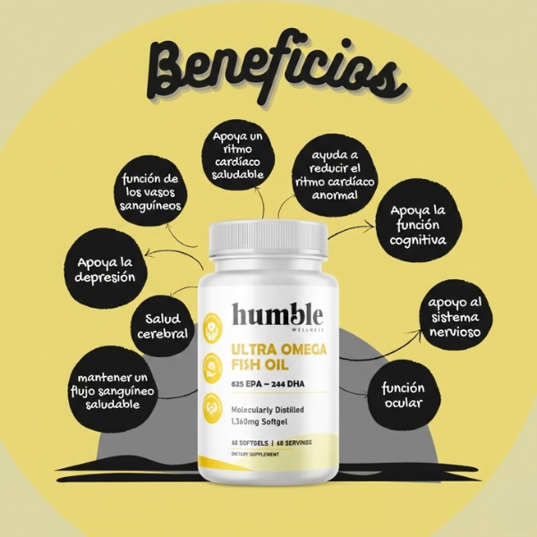 Ultra Omega 625 EPA 244 DHA (60 softgels), Humble