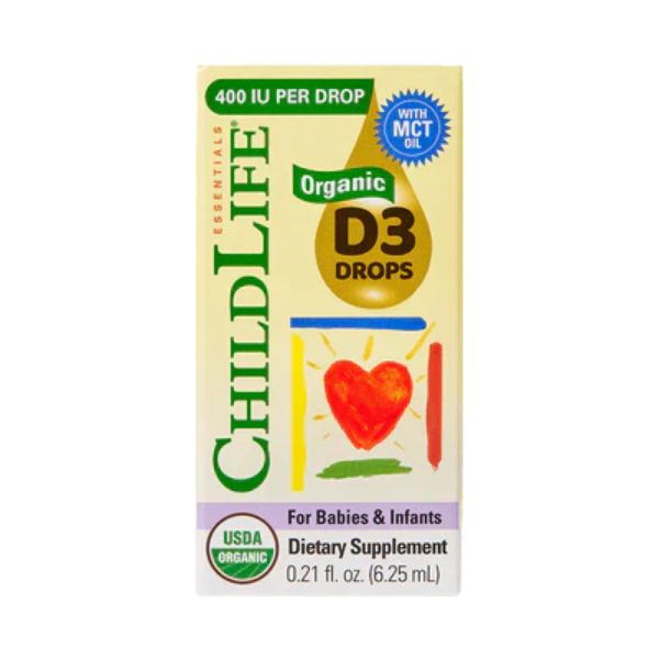Vitamina D3 Orgánica para Bebés e Infantes, Líquida (0.21 fl oz 6.25 ml) Child Life