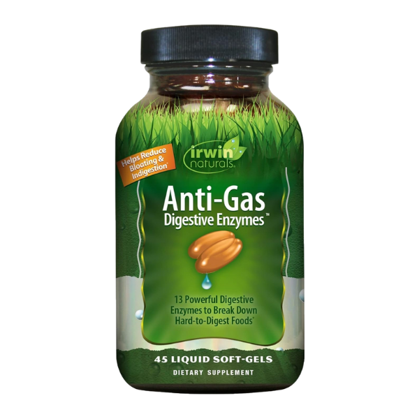 Enzimas Digestivas Anti-Gas (45 softgels), Irwin Naturals