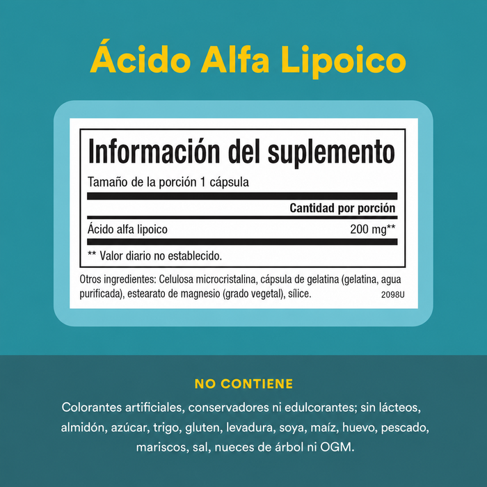 Alpha-Lipoic Acid 200 mg (60 caps), Natural Factors