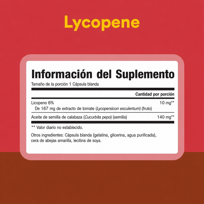 Licopeno 10 mg (60 softgels), Natural Factors