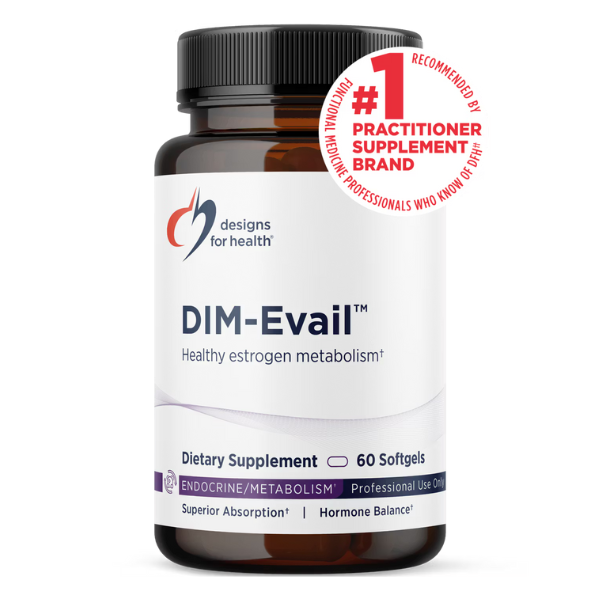 Equilibrio de Estrógenos DIM-Evail™ 100 mg (60 softgels), Designs for Health