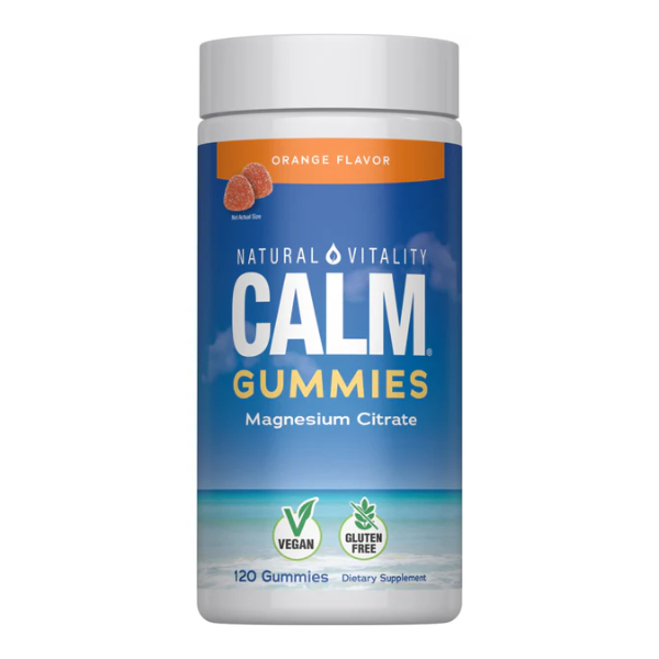 CALM Citrato de Magnesio Sabor Naranja (120 Gomitas), Natural Vitality