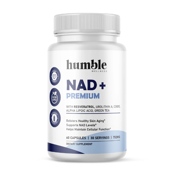 NAD+ con Resveratrol Premium 752 mg (60 caps), Humble