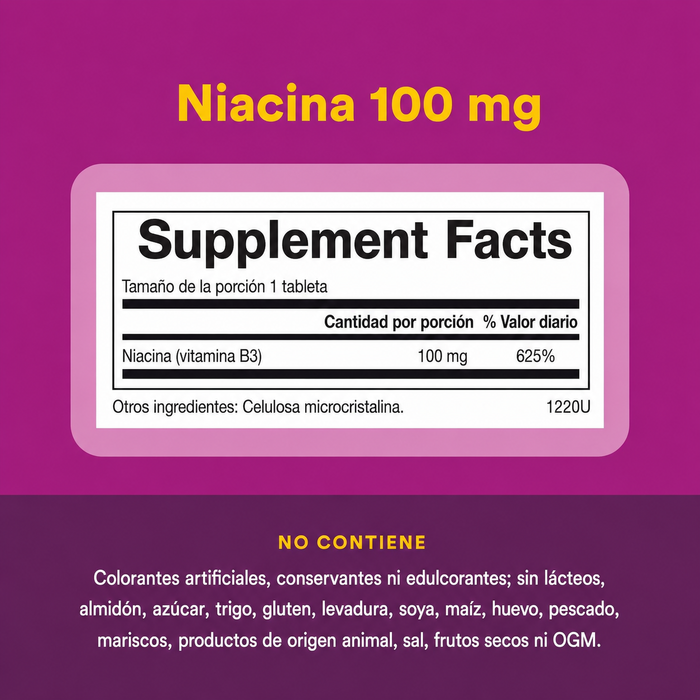 B3 Niacin 100 mg (90 tabs), Natural Factors
