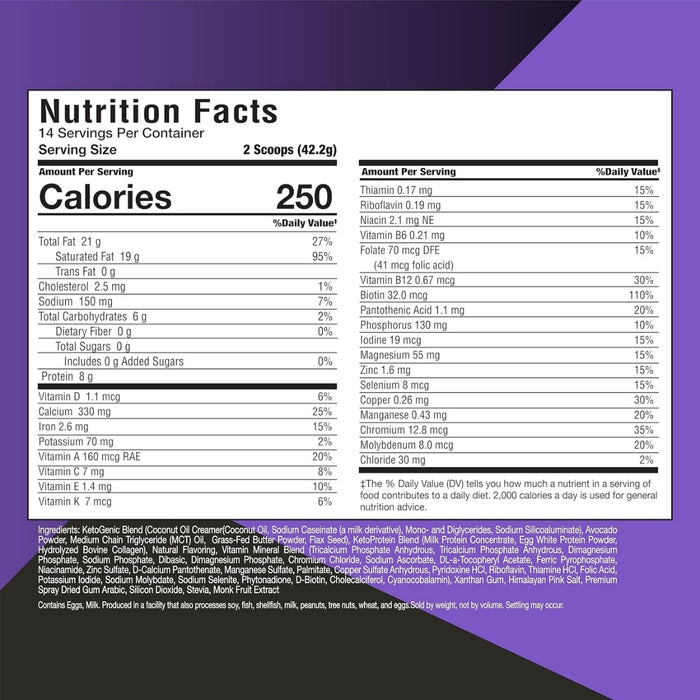 Malteada KETO Energía + Perdida de Peso Sabor Vainilla KetoScience® (590.8 g), Windmill