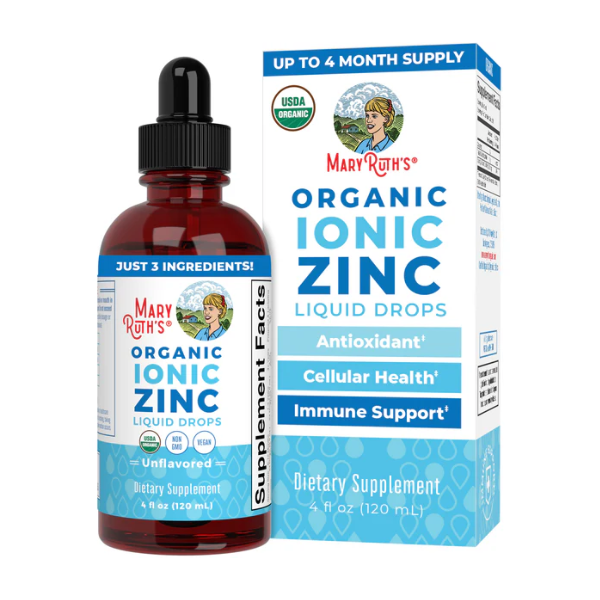 Zinc Ionico, Liquido (4 fl oz 120 ml), Mary Ruth's