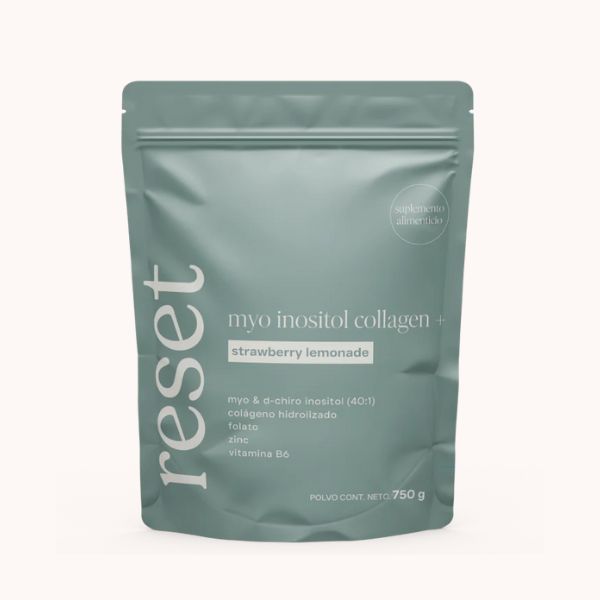 Equilibrio Hormonal Myo Inositol Collagen+ Sabor Limonada de Fresa (750 g), Reset Wellness