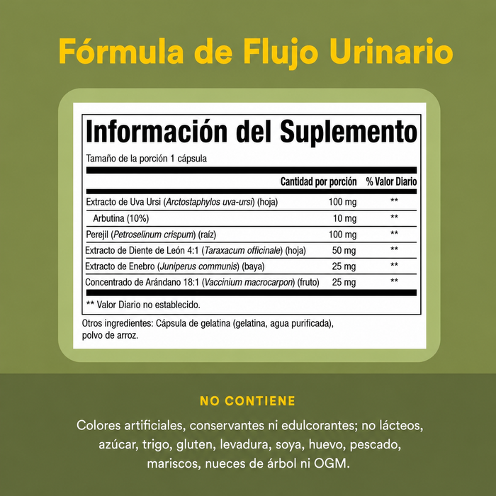 HerbalFactors® Formula de Flujo Urinario (90 caps), Natural Factors