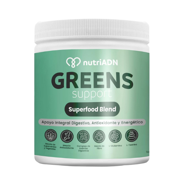 Apoyo Digestivo Greens Support (30 porciones), NutriADN