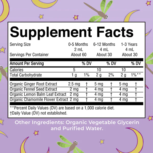 Gripe Water Nocturna Organica, Liquida (4 fl oz 120 ml), Mary Ruth's