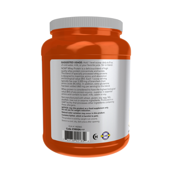 Proteina de Whey, Sabor Vainilla (2 lb/907 g)