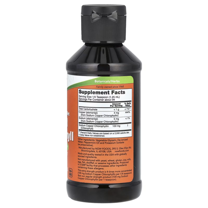 Clorofila Concentracion 4x Extra Sabor Menta Liquida (4 fl oz 118 ml)