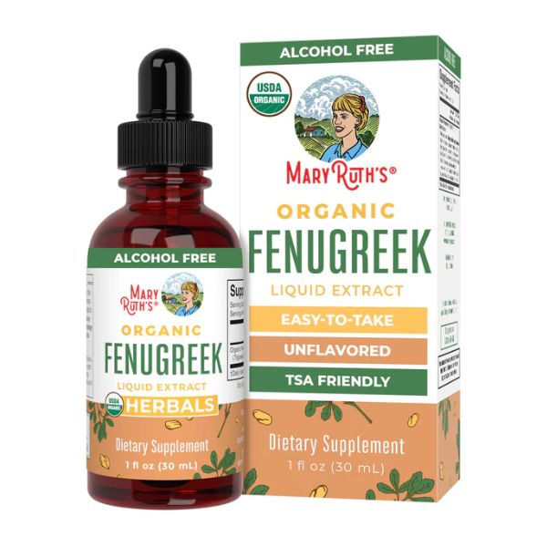 Semilla de Fenogreco Organica, Liquida (1 fl oz 30 ml), Mary Ruth's