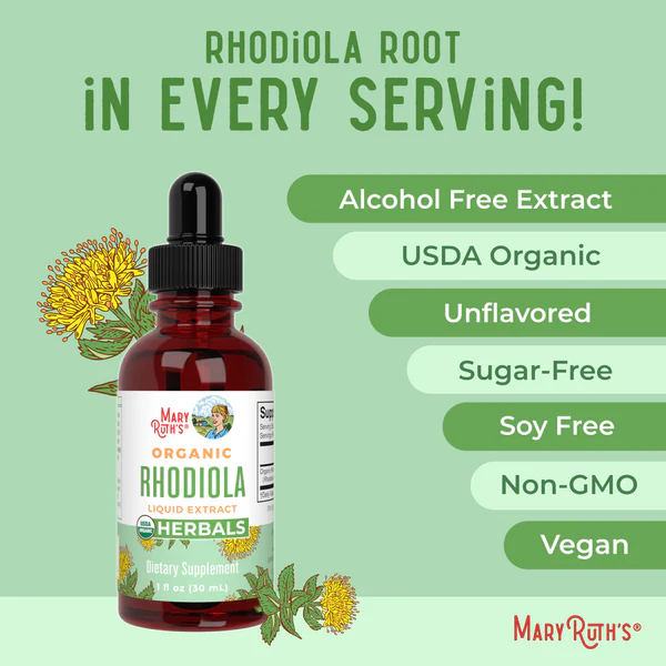 Rhodiola Organica, Liquido 30 ml (1 fl oz), Mary Ruth's