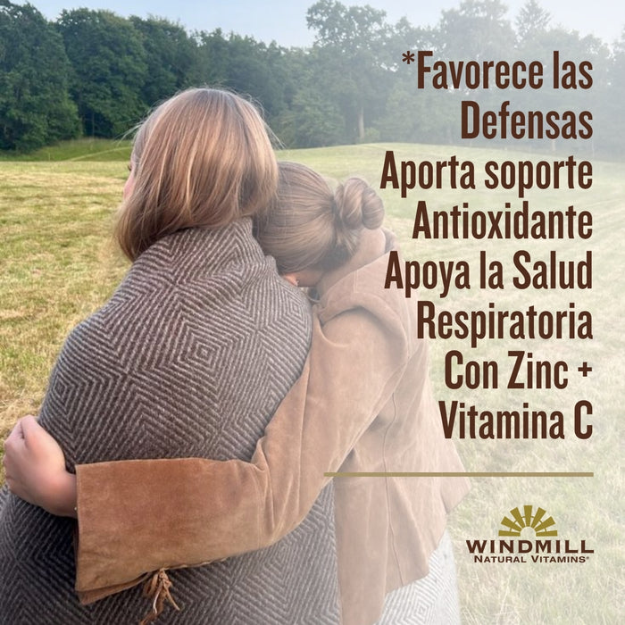 Zinc con Vitamina C Sabor Limón con Miel (50 tabs), Windmill