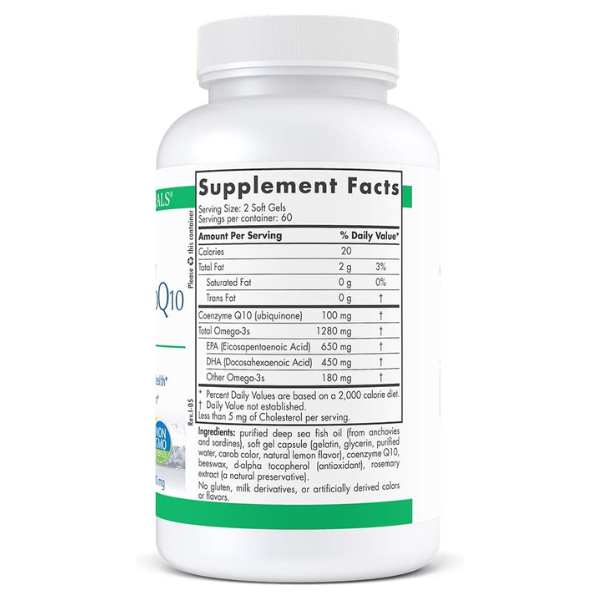 Pro-Omega® CoQ10 EPA 650 mg DHA 450 mg CoQ10 100 mg (120 softgels), Nordic Naturals