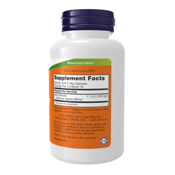 Saw Palmetto Berries 550 mg (100 veg caps)