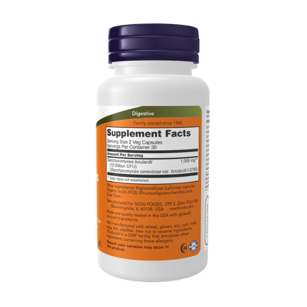 Probiotico, Saccharomyces Boulardii (60 veg caps)