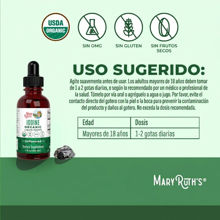 Nascent Iodine Liquid Drops 1oz (30ml) Mary Ruth