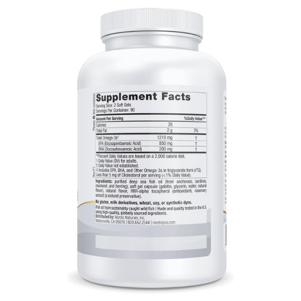 ProEPA™ EPA 850 mg DHA 250 mg (180 softgels), Nordic Naturals