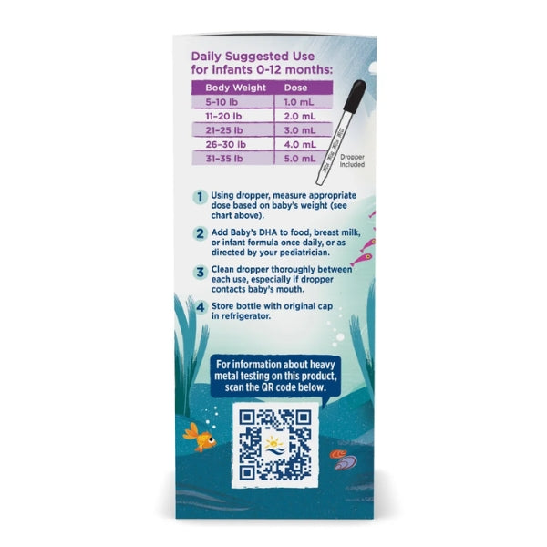 DHA para Bebés 60 ml, baby DHA (2 oz), Nordic Naturals
