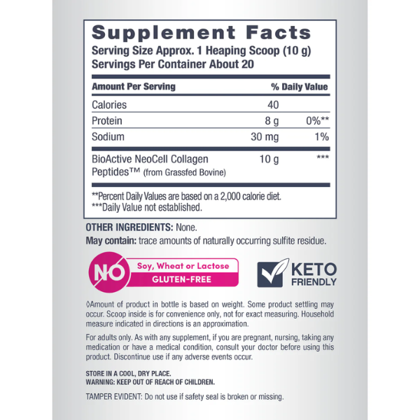 Peptidos de Colageno sin Sabor (400 g), NEOCELL