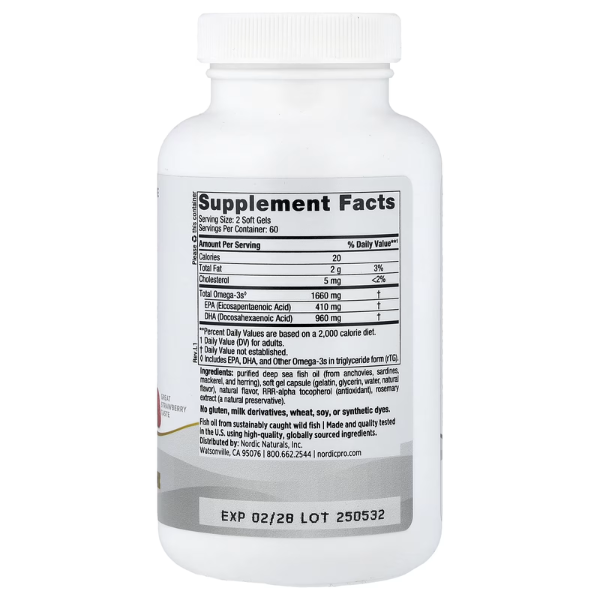 ProDHA Xtra™ EPA 410 mg DHA 960 mg (120 softgels), Nordic Naturals