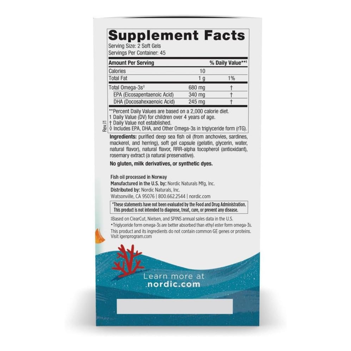 Ultimate Omega Junior (90 softgels), Nordic Naturals