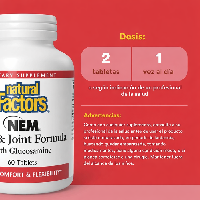 Formula para Rodillas y Articulaciones NEM® (60 softgels), Natural Factors