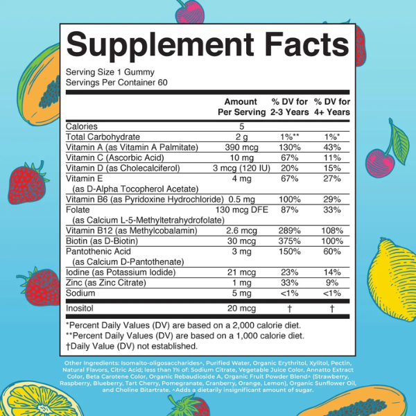 Multivitamínico para Niños (60 gomitas), Mary Ruth´s