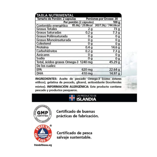 Omega-3 Forte (60 caps), Lysi