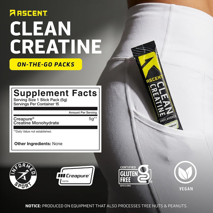Creatina Clean 5 g (15 pack), Ascent